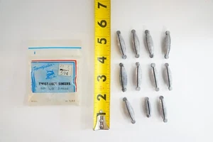 Sumideros de pesca vintage Kmart Sportfisher con bloqueo giratorio de plomo - Imagen 1 de 4