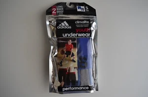 Adidas Boys Sport Performance Climalite Long Boxer Brief, Small, 6-8 (Pack of 2) - Picture 1 of 6