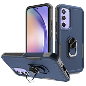 Military Grade TUFF Shockproof Hybrid Armor Case with Ring Grip for Samsung - Picture 1 of 11