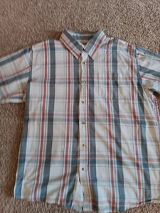 Lee Button Dungarees Up Shirt Mens Size L Plaid Pre-owned B9 - Imagen 1 de 10