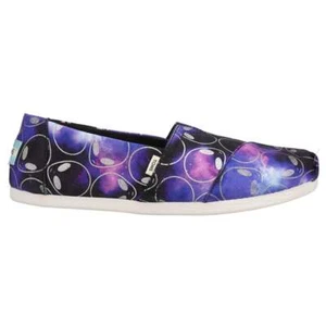 TOMS Alpargata Graphic Slip On Womens Purple Flats Casual 10017288T - Picture 1 of 5