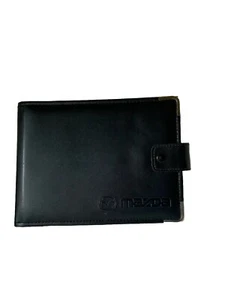 MAZDA OLD STYLE OWNERS STUD WALLET FOR SERVICE BOOKS ALL YEARS GILT EDGED BLACK - Picture 1 of 13