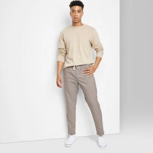 Original Use™ Men's Adult Tapered Woven Joggers - TAN Multicolor - Size XL NWT - Picture 1 of 5