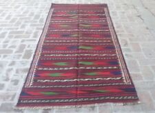 3'11 x 9'1 Handmade vintage afghan tribal qalaino wool persian kilim runner rug