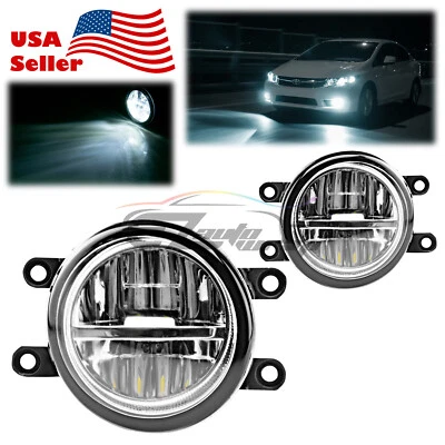 Par de luces antiniebla LED transparentes Len actualización de repuesto T5 2006-2013 Toyota Yaris 80 W Foto 1 de 4