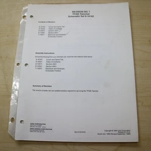 CASE TF300 TRENCHER Electrical Hydraulic Schematic Manual Shop Service REVISION - Picture 1 of 10