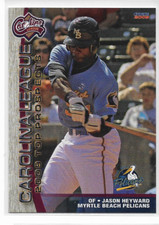 Jason Heyward 2009 CHOICE Carolina League Myrtle Beach Pelicans Rookie Card 