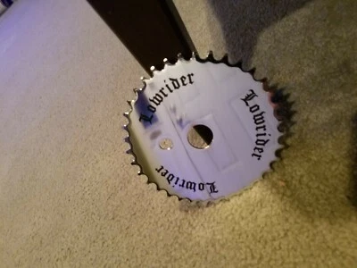 NEW CHROME LOWRIDER BICYCLE SPROCKET with LOGO 36 TOOTH  - Image 1 of 4