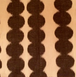 SCHUMACHER Full Circle faded black cotton linen India new remnant - Picture 1 of 1