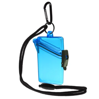 5 Pack - WITZ See it Safe Clear Waterproof ID Badge / Card Holder Case w Lanyard - Image 1 of 4