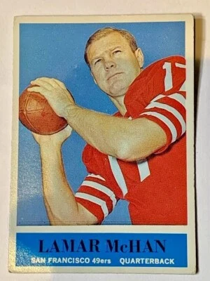 1964 PHILADELPHIA GUM LAMAR McHAN #163 SAN FRANCISCO 49ers EXMT - Image 1 of 2