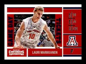 2017-18 Contenders Draft Game Day Lauri Markkanen #6 Arizona Wildcats Rookie RC