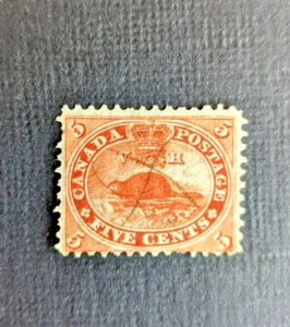Canada Sc #15 ISSUE OF 1859 - USED - FINE - CV$37.50 FREE shipping - Picture 1 of 2