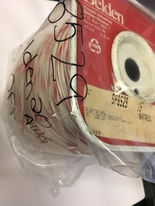 8529 BELDEN WHITE/RED  HOOK-UP SOLID 20AWG 1000 FT NEW - Picture 1 of 1