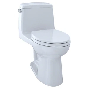 TOTO Eco UltraMax One-Piece Elongated 1.28 GPF Toilet, Cotton White - - Picture 1 of 4