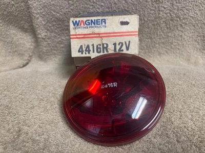 NOS WAGNER 4416R 12V 30W RED SEALED BEAM BULB MADE IN THE USA - Image 1 of 4