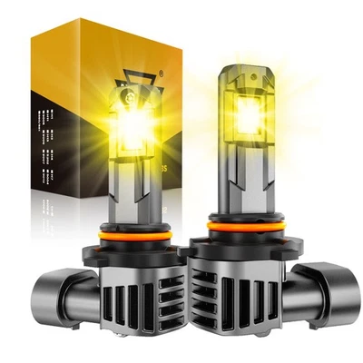 9145 H10 9140 3000K Amber LED Fog Light Bulbs For Ford F150 F250 F350 Super Duty - Image 1 of 4