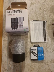 Rokinon 35mm F1.2 Compact High Speed ED AS UMC CS Wide Angle Lens for Canon M - Picture 1 of 6