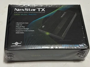 NexStar TX Vantec 2.5" SATA Hard Drive Enclosure! USB 2.0 NST-210S2-BK Aluminum - Picture 1 of 1