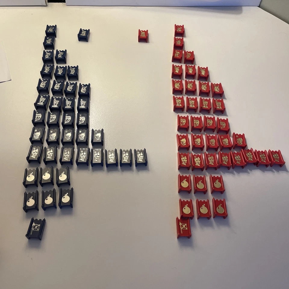 Juego de Mesa Stratego Años 90 Juego de Repuesto Completo Bomba Espía Banderas Juego Pieza Foto 1 de 4