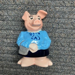NAT WEST WADE POTTERY PIGGY BANK LADY HILARY - Picture 1 of 11