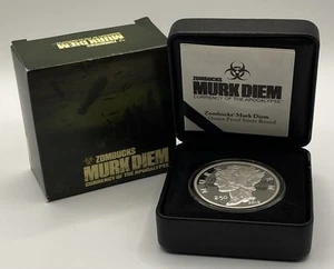 2018 Zombucks Murk Diem PP Silbermedaille 1 oz Apocalypse Provident COA - Bild 1 von 5