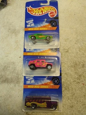 1996 风火轮 #399 '67 CAMARO、HUMMER、SC。 BUS mod 车身系列 (3) 汽车 — 第 1/4 张图片