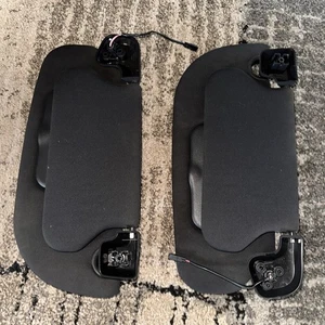 2007-2014 FORD EXPEDITION NAVIGATOR Black Driver & Passenger Side Sun Visors OEM - Picture 1 of 4
