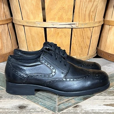 Оксфорды мужские Thom Mcan Bismark Wingtip Brogue черные кожаные на шнуровке размер 7 - Изображение 1 из 4