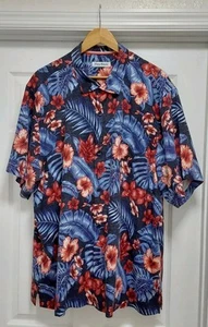 Tommy Bahama Shirt Men's XXL Short Sleeve 100% Silk Hawaiian Tropical Vacation - Picture 1 of 11
