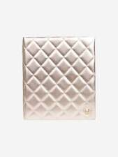 Chanel Gold diamond quilted notebook