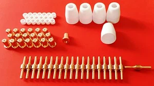65 piezas Parkside Lidl cortador por plasma PPS, PT31, CUT 30 40 50 accesorios de soldadura - Imagen 1 de 8