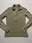 Reiss Polo Shirt Womens S Sage Green Georgie Fitted Rugby Olive Collared Knit