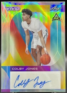 2022-23 Leaf Vivid COLBY JONES #BA-CJ1 Gray AUTO /40 - Picture 1 of 2