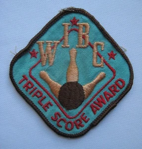 Women's International Bowling Congress WIBC Triple Score Award Bowling Patch - Picture 1 of 5