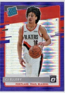 2020-21 Donruss Optic Purple Pulsar RC #195 CJ Elleby Trail Blazers - Picture 1 of 1