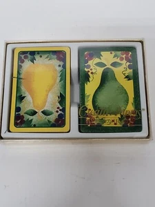 Creative Papers Playing Cards Majolica Deb Mores C R Gibson Pears 2 Two Decks - Picture 1 of 5