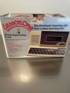 Vintage 1980 Lesson One VTECH Kids Electronic Learning Toy Tested Works