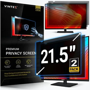 VINTEZ 21.5 Inch [2 Pack] Computer Privacy Screen Filter for 16:9 Widescreen  - Afbeelding 1 van 6