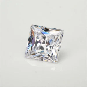 10pcs 8mmx8mm Square Shape White 5A loose cz stone cubic zirconia gems - Picture 1 of 3