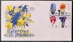 Spring Flowers - US Scott 3900-3903 - 4-Stamp Artcraft First Day Issue FDC - Picture 1 of 1