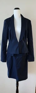 NWT Portmans Status Navy 2 Piece Skirt Suit Lined Size 12 & 14 (Rrp $229) - Picture 1 of 7