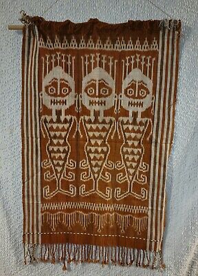 Pua Kumbu, Sarawak Borneo Woven Textile Wall Hanging, Historical, Spiritual RARE • 69.46$