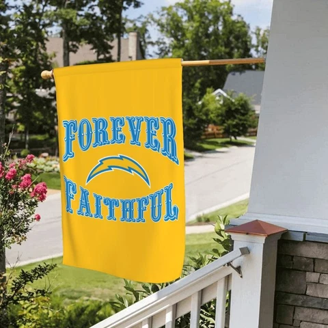 Forever Faithful San Diego Chargers Garden Flag 28x40" 2-sided Flag Decoration Cover