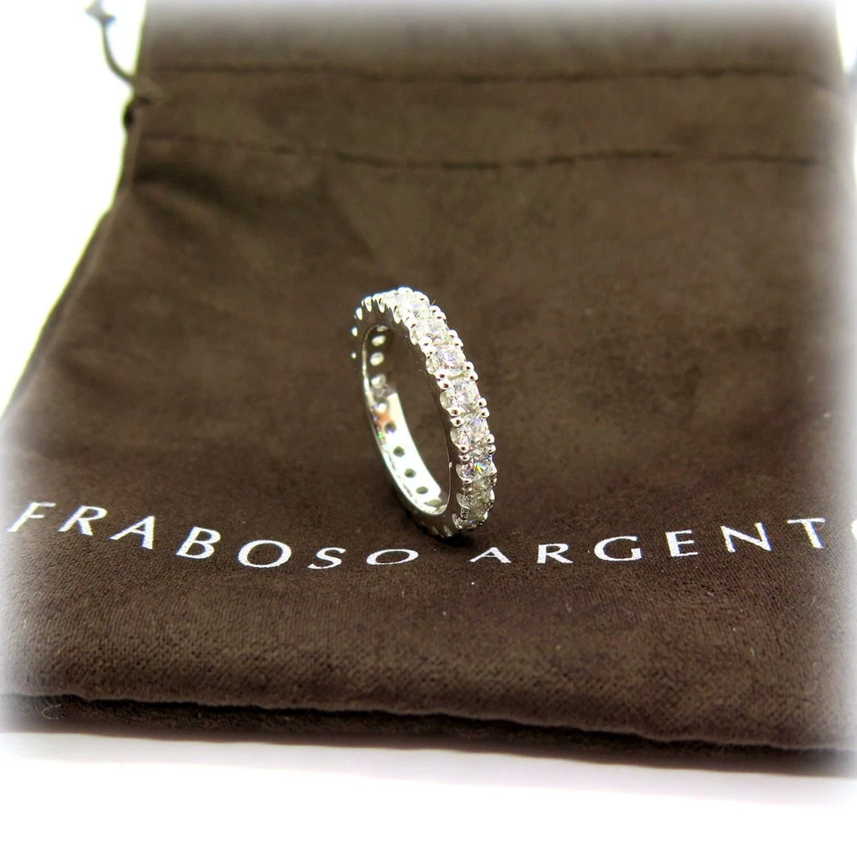 Anello fedina circolare eternity Fraboso Argento - Immagine 1 di 1