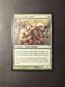 Magic The Gathering Sakura-Tribe Elder Champions of Kamigawa LP en inglés - Imagen 1 de 2