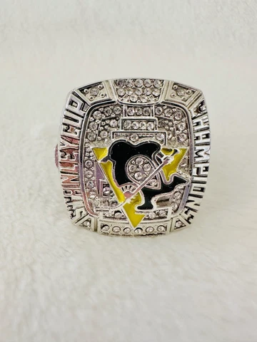 2009 Pittsburgh Penguins  Stanley Cup 18k GP Championship Ring, 🇺🇸 SHIP Cover
