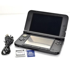 *Exc+5 w/ Attack on Titan* Nintendo 3DS XL LL Console Color Black Japanese SD JP - Picture 1 of 11