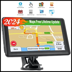 Semi Truck Gps Commercial Driver Accessories Navigation System Trucker 2024 Maps - Picture 1 of 7