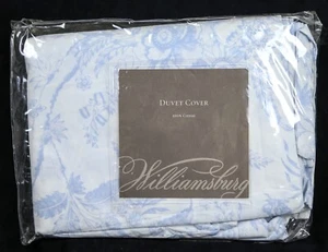 NUEVO Williamsburg DOBLE Funda de edredón Maíz Raleigh Rosa Lona Azul Pino Cono - Imagen 1 de 5